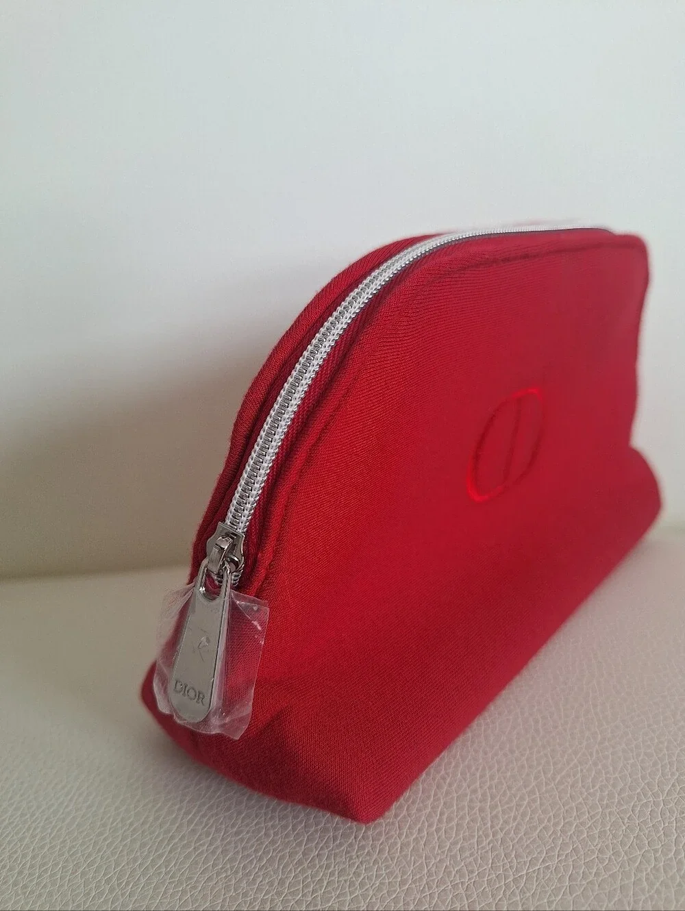 Christian Dior Red Cosmetic Pouch NWOT